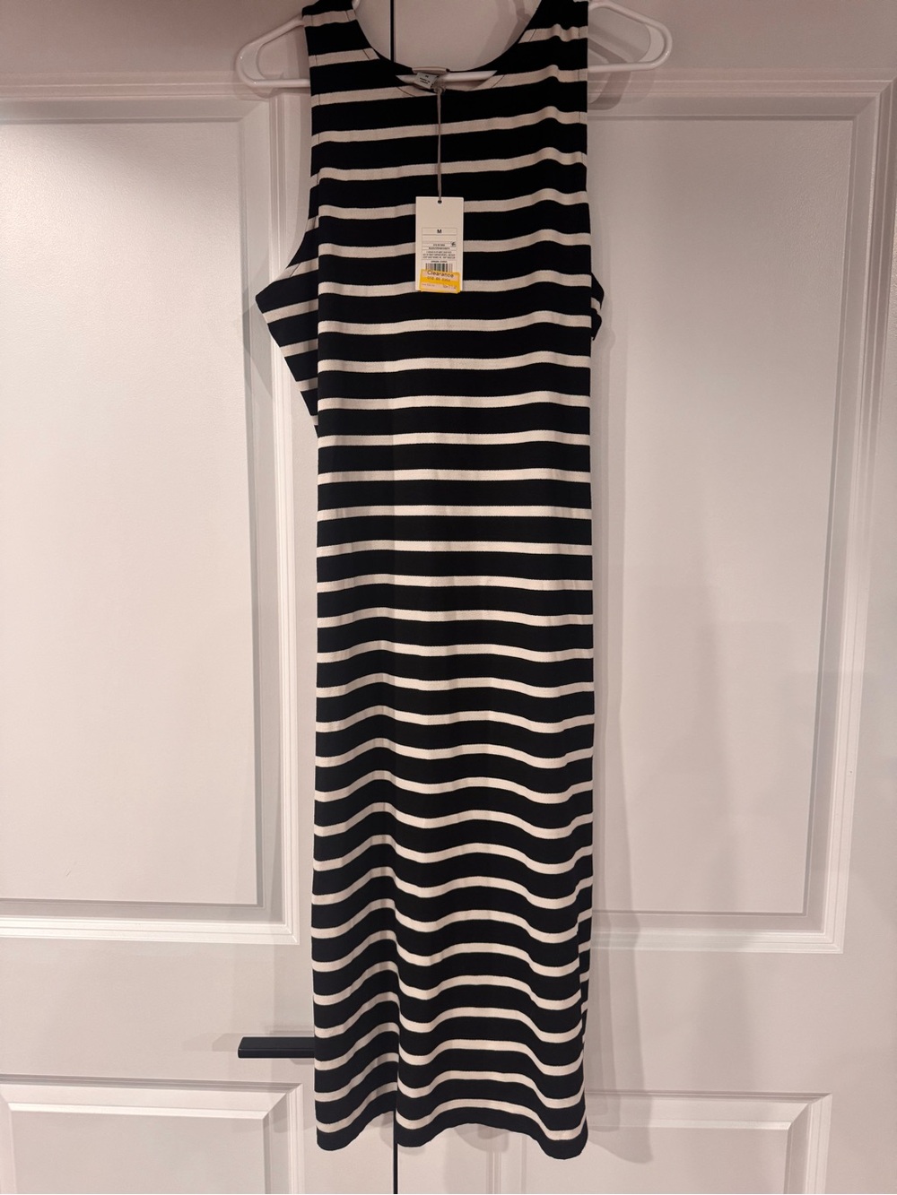 a new day Black and White Striped Maxi Dress